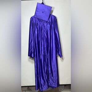 Purple graduation gown